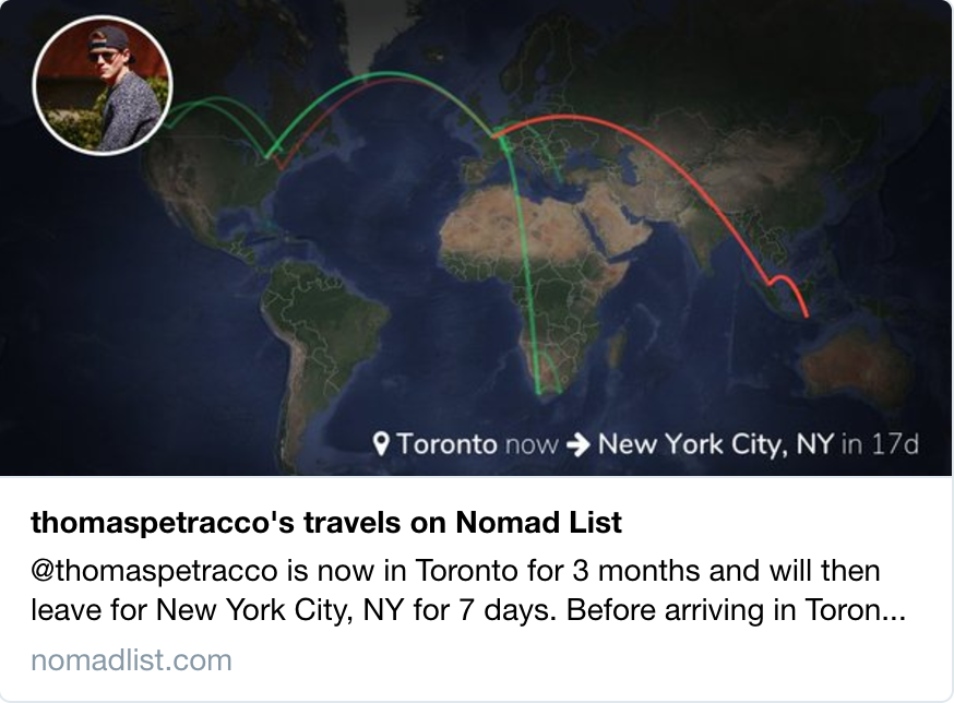 NomadList TP